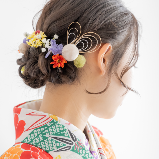 ヘアアレンジヘアスタイル  卒業式 袴 成人式 前撮り 振袖 ヘアセット ミディアム ミディアムアレンジ ミディアムヘアアレンジ セミロング ロングヘア ロングアレンジ ロングヘアアレンジ 和装 和装アレンジ 着物 着物アレンジ 編み込み