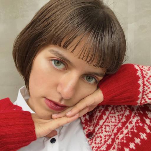 ボブヘアスタイル  ボブ ショートボブ ニュアンスボブ 束感前髪 束感 ショートバング Knit マチルダ マチルダボブ