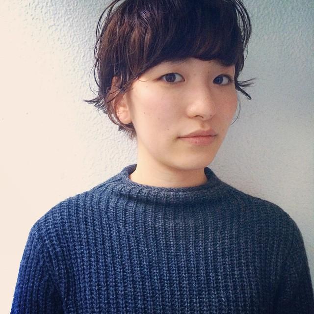 ショートヘアスタイル  柳沼さとみ マッシュ ナチュラル ラフ 外国人風 FUDGE 大宮 Hygge