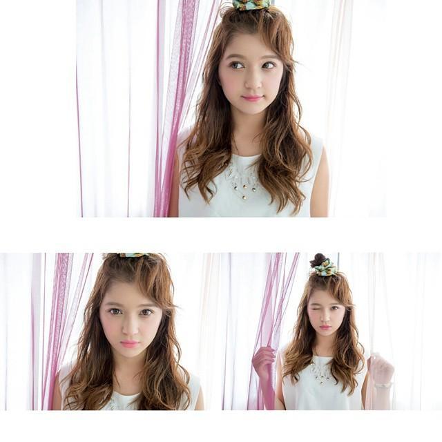 ヘアアレンジヘアスタイル  森亜伊希 おだんご ハーフアップ 浴衣 パーティーアレンジ ナチュラル 結婚式 横浜 AUGUST hair nail