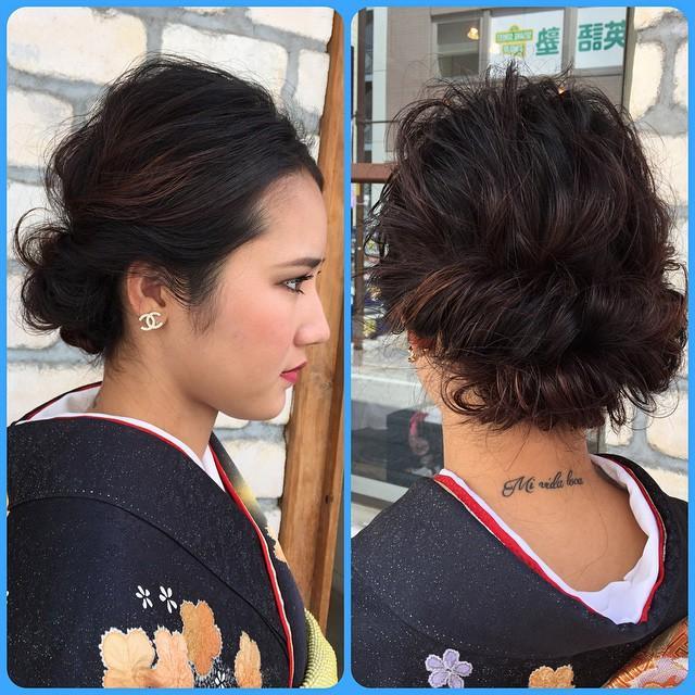 ヘアアレンジヘアスタイル  高橋大樹 成人式 卒業式 入学式 結婚式 着物アレンジ 立川 MARCIE