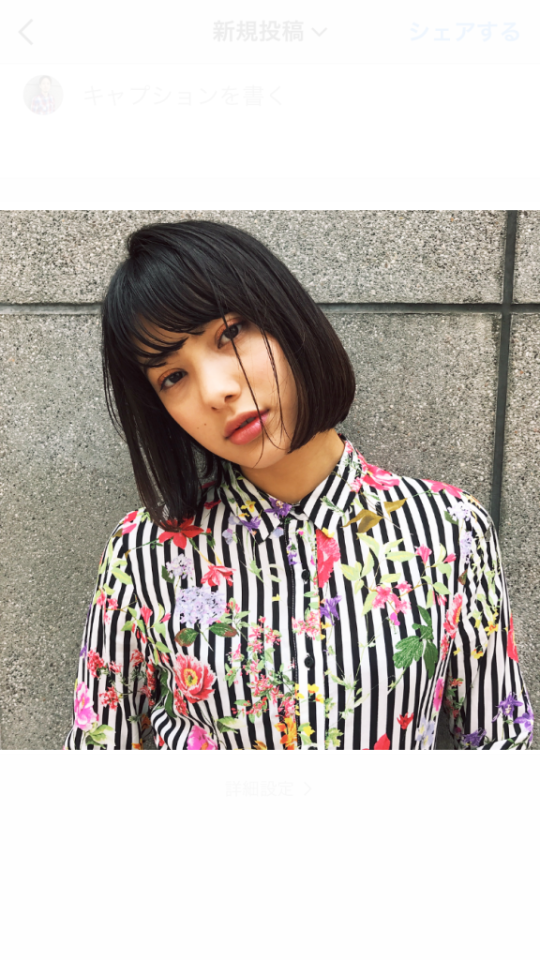 ボブヘアスタイル  Killa ラフ 外国人風 耳かけ 黒髪ボブ 黒髪 おフェロ ショートバング 透明感 ボブ ショートボブ