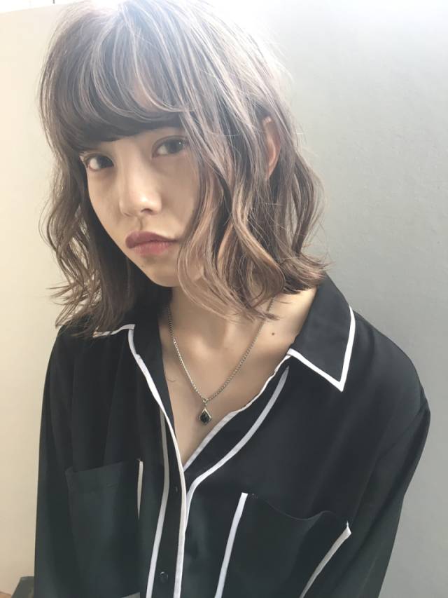 ミディアムヘアスタイル  people