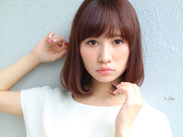 ヘアアレンジヘアスタイル  MAYUKA ABE おだんご 無造作 ラフ ルーズ おくれ毛 ほつれ シースルーバング 赤リップ 表参道 LAURUN