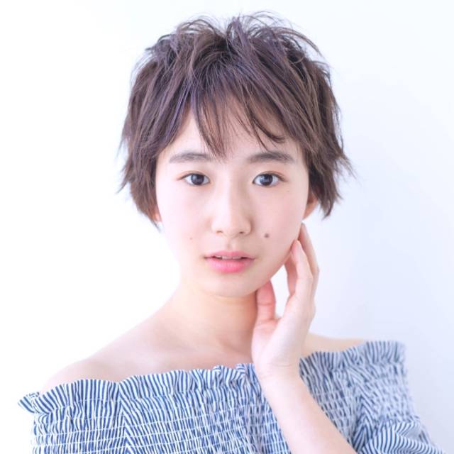 ショートヘアスタイル  Fringe Hair Salon #ショートバング ショート ショートヘア マッシュショート 小顔ショート パープルアッシュ ナチュラルショート 透け感ショート ベリーショート アプリエカラー 透け感アッシュ 透け感カラー