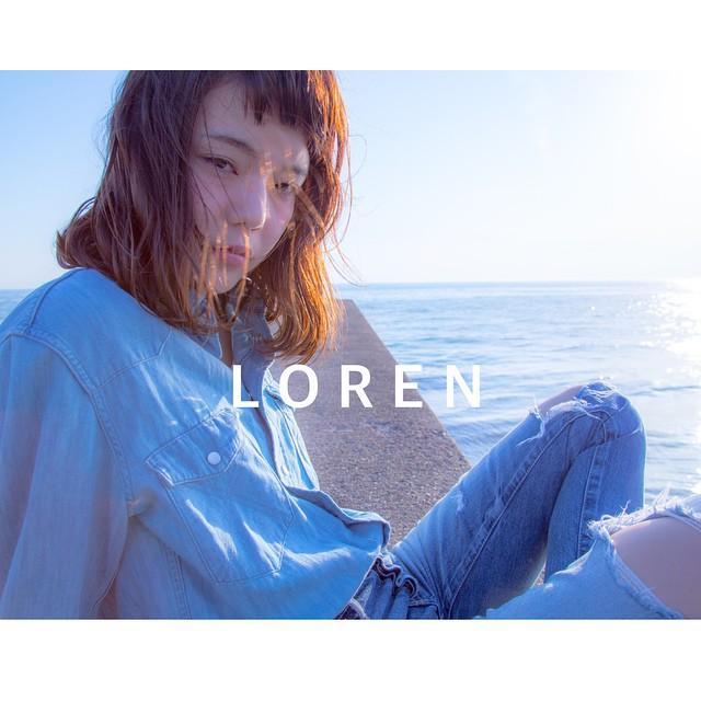 ミディアムヘアスタイル  MAYUKA ABE ハイトーン セミウェット カジュアルモード 赤リップ 表参道 LAURUN