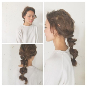 ナチュラルファッション向けヘアアレンジの作り方！ゆる髪型がおしゃれの秘密。