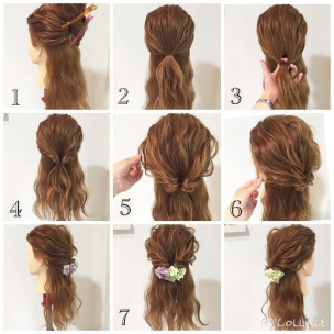 【ロングヘアアレンジ】三つ編み、まとめ髪、くるりんぱ…簡単テク7選