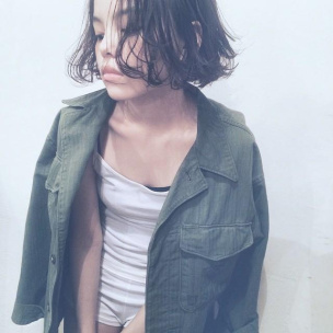 ウェットヘアで最高に色っぽい髪に♡濡れ感のあるヘア～ボブ編～