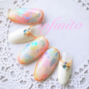 夏のハンド＆フットネイルデザイン！シェル、オーロラ、ワイヤーなど人気柄を詰め合わせ♡