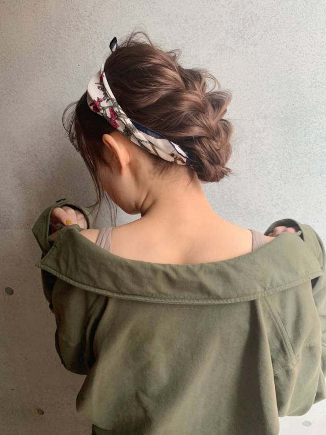 ヘアアレンジヘアスタイル  高田亮助 アンニュイ ルーズ ナチュラル ラフ おフェロ 福岡 大名 kchiara