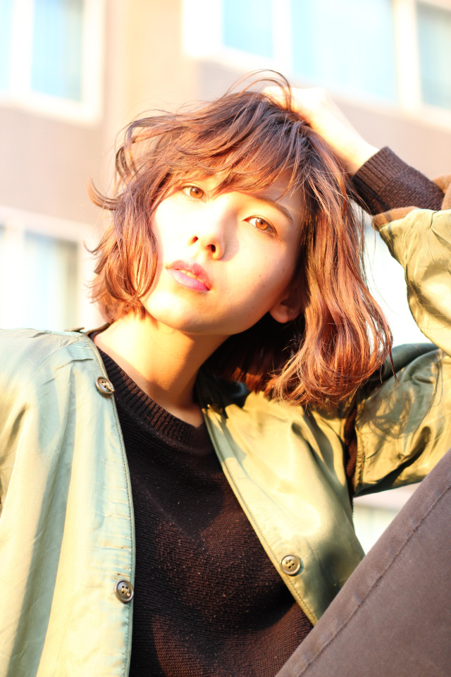 ミディアムヘアスタイル  ALIVE harajuku
