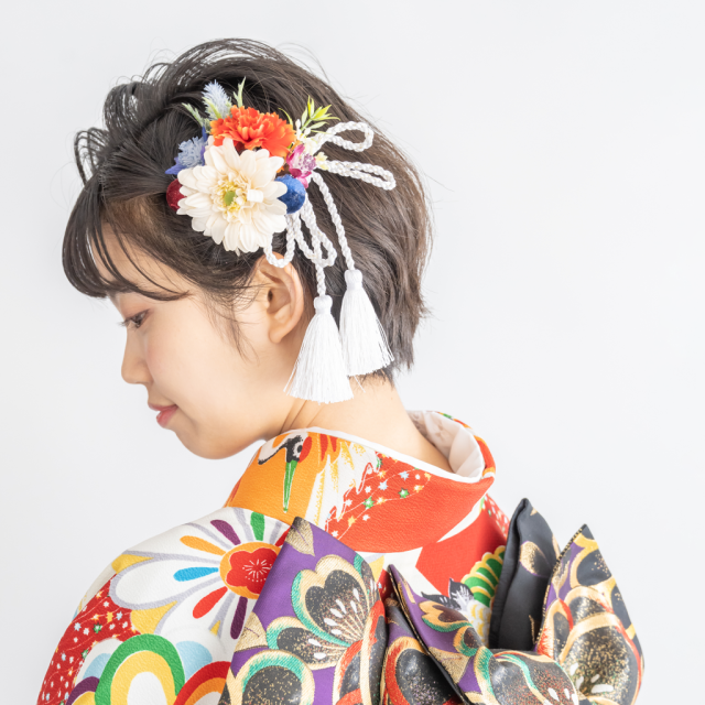 ショートヘアスタイル  ショート ショートボブ ショートヘア ベリーショート ハンサムショート マッシュショート 成人式 前撮り 振袖 ヘアアレンジ ヘアセット 和装 和装アレンジ 和装ヘア 着物 着物アレンジ 卒業式 袴