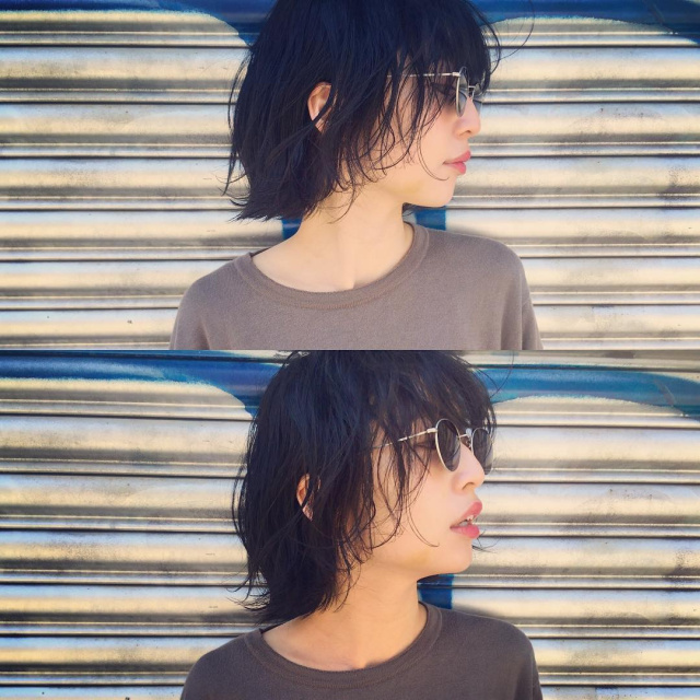 ミディアムヘアスタイル
