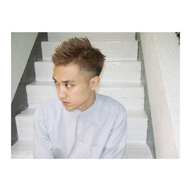 ロングヘアスタイル  ダークトーン 黒髪 センターパート ボーダー drive for garden