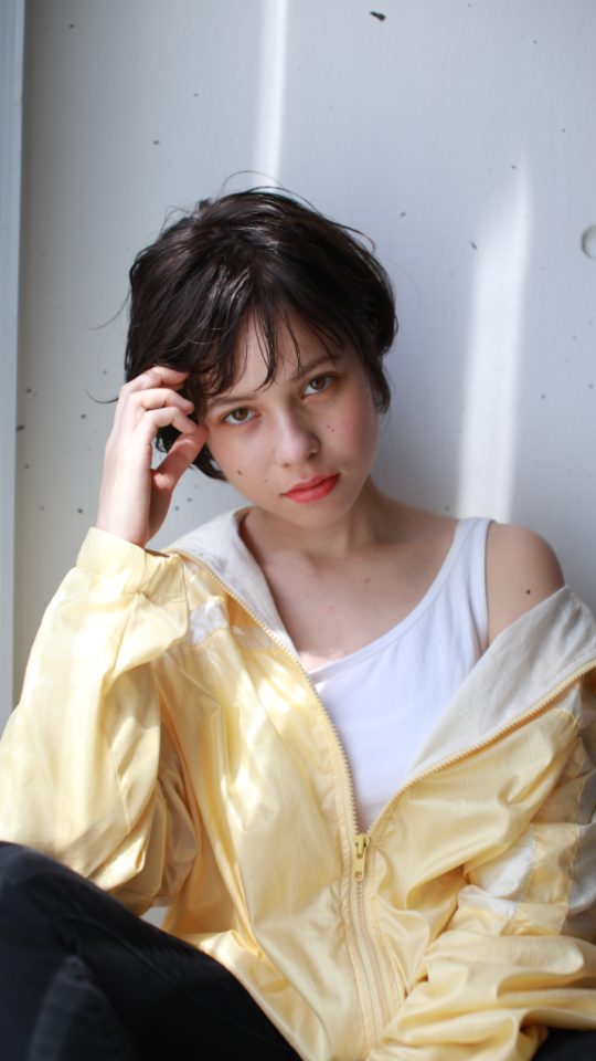 ショートヘアスタイル  FELICITA ひばりヶ丘 FELICITA ひばりヶ丘 ショートヘア ウェット セミウェット スポーツカジュアル スポーツミックス スポーツMIX ナイキ NIKE ナイキ女子 イエロー イエローメイク カラーメイク