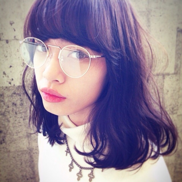 ミディアムヘアスタイル  阿部吉晃 ダークトーン めがね ナチュラル モテ 愛され 表参道 原宿
