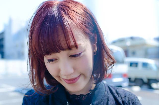 ヘアアレンジヘアスタイル  編みこみ 黒髪 デニム ラフ