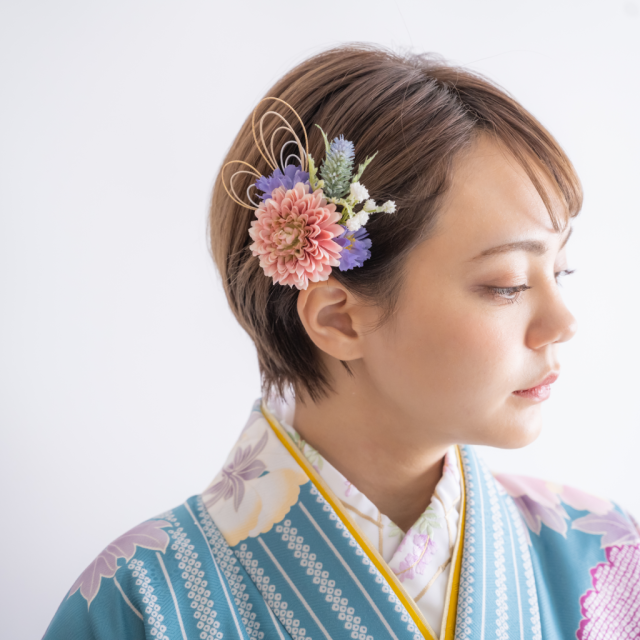 ヘアアレンジヘアスタイル  ベリーショート ショートヘア ハンサムショート マッシュショート 大人ショート ショートボブ ショートアレンジ ショートヘアアレンジ 卒業式 袴 和装 和装アレンジ 着物 着物アレンジ 編み込み 編みこみアレンジ 編みおろし 成人式