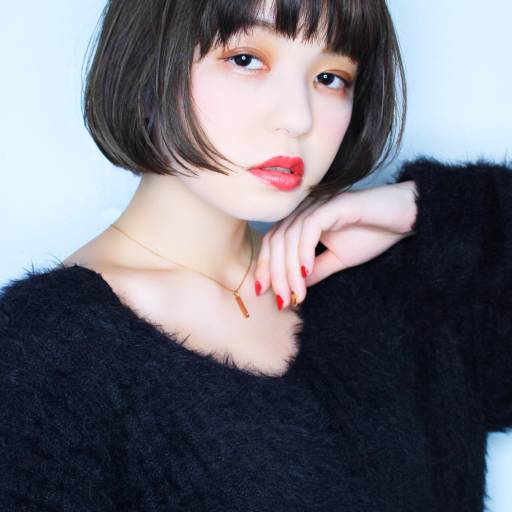 ボブヘアスタイル  無造作 外国人風 ラフ 外ハネ アンニュイ ウェーブ 切りっぱなしボブ ナチュラル 透明感 抜け感 ハイライト