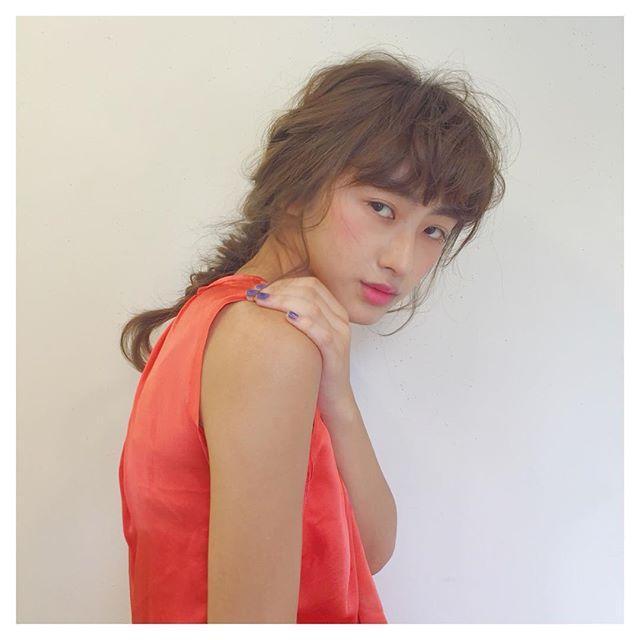 ヘアアレンジヘアスタイル  YUJI 浴衣 着物 おだんご 編みこみ ツインテール 無造作 ラフ ルーズ 花火 お祭り 静岡 葵区