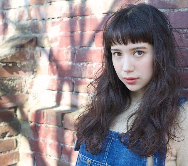 ボブヘアスタイル  豊島春華 外国人風 ナチュラル アッシュ ショートバング 眉上バング 透明感 原宿 GARDEN omotesando