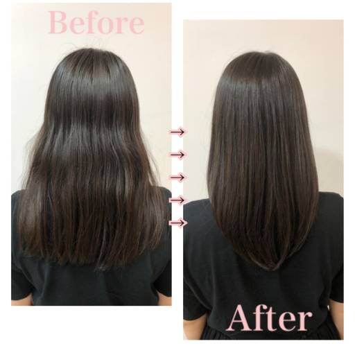 セミロングヘアスタイル