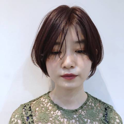 ショートヘアスタイル  HOULe 透明感 透明感カラー ショートボブ ボブ ピンクラベンダー ラベンダーカラー オーガニックカラー