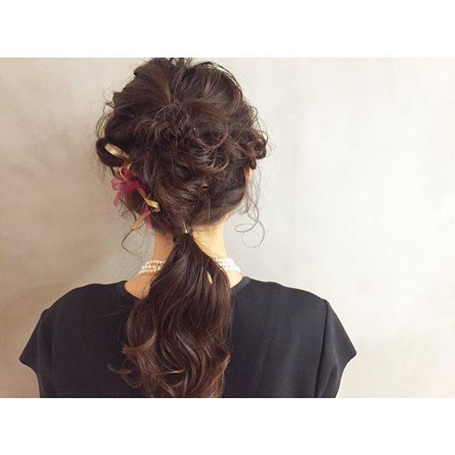ロングヘアスタイル  stand
